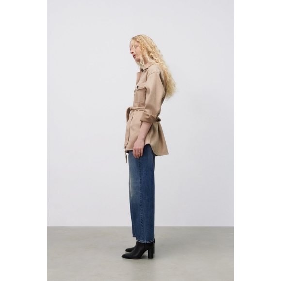 Zara belted shirt jacket - Picture 5 of 17